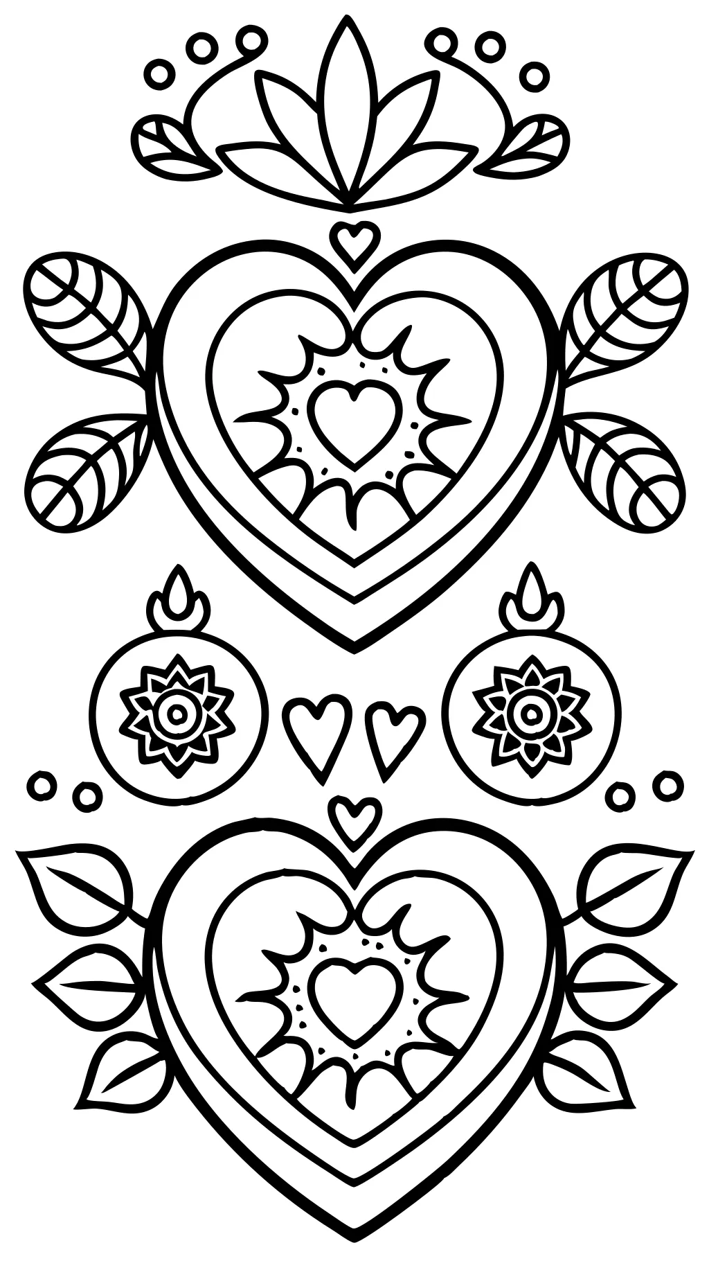 free printable coloring pages of hearts